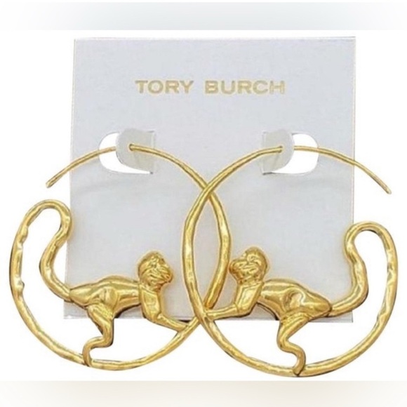 🆕Authentic ToryBurch Monkey Call Of The Wild Earrings At Awesome Price - Picture 12 of 12
